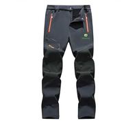 jjqnkjxc Jean Homme Doublé Polaire M-e.r_lo Respirant Pantalon Chauffant pour Hiver - pour la Ville et Le Quotidien (Grey,S)
