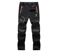 jjqnkjxc Jean Homme Doublé Polaire M-e.r_lo Respirant Pantalon Chauffant pour Hiver - pour la Ville et Le Quotidien (Black,TG)