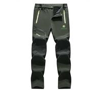 jjqnkjxc Jean Homme Doublé Polaire M-e.r_lo Respirant Pantalon Chauffant pour Hiver - pour la Ville et Le Quotidien (Green,S)