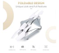 Jjr/C H44wh Wifi Fpv 720p Hd Caméra Quadcopte Pliable Capteur G Mini Rc Drone Selfie Rtf Rc, Vente Claire-Générique