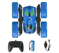 Jjr/C Q9 Mini Télécommande Voiture De Cascade, Jouet Rotatif À 360 Degrés Double Face 1:28 Télécommande Voiture De Cascade Robuste