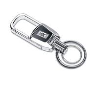 JJRY Auto Porte Clef pour Rolls-Royce Ghost Phantom Cullinan Wraith Catena chiave dell'auto Porte-clés Porte-clés en avec Logo Voiture Accessoires,Bright Silver