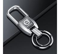 JJRY Auto Porte Clef pour Volvo XC60 S90 XC40 Catena chiave dell'auto Porte-clés Porte-clés en avec Logo Voiture Accessoires,Silver Style