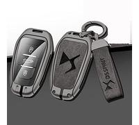 JJRY Voiture Coque Clé pour DS DS7 DS5 DS6 DS9 New Energy DS4 Porte-clés Coque Protection Cover Accessoires,Grey Grey Set