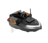 JJsdwin Bateau à appât de pêche GPS - 500 m - Télécommandé - Pour réservoirs et lacs - Capacité du réservoir : 2 kg - 40 points de positionnement - Noir