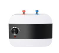 JJsdwin Chauffe-eau instantané, 6 l, 1500 W, avec tuyau, chauffe-eau électronique pour appartements et salles de bains, blanc, noir