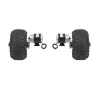 JJsdwin Jeu de roues doubles avec voyants lumineux de contrôle de batterie et interrupteur à bouton, kit de conversion de roue motrice pour chariot électrique et scooter de plage électrique, levier