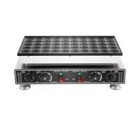 JJsdwin Machine à pancakes à 50 trous avec fouet, 4 éponges de nettoyage et 2 brosses, machine à crêpes à muffins pour cuisine et restaurant, 50-300 °C