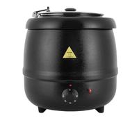 JJsdwin Marmite à soupe, marmite 10 l, chauffe-soupe électrique professionnel pour soupe et vin chaud, plage de réglage de la température de 35 à 80 °C