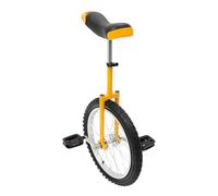 JJsdwin Monocycle Balance 18" Béquille d'entraînement, entraînement d'équilibre unicycle pour étudiants, travailleurs de bureau et cyclistes, capacité de charge 65-75 kg, jaune