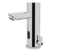 JJsdwin Robinet de salle de bain infrarouge sans contact avec capteur - Robinet de salle de bain automatique pour maisons et centres commerciaux - Hauteur totale : 18,1 cm