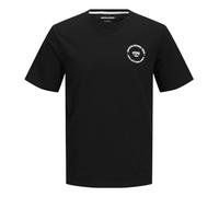 JJSIMON Tee SS Crew Neck, Noir/imprimé : Petit, M