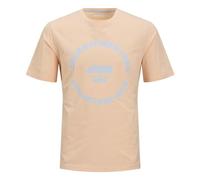 JJSIMON Tee SS Crew Neck, Peach Parfait/Imprimé : Grand, S