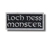 JJTEXTIX Écusson brodé Monster Loch Ness thermocollant 8 à 10 cm Rectangulaire Patch 1 Noir Classique