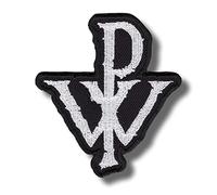 JJTEXTIX Écusson brodé thermocollant 1 lettre Tous les âges Dessin animé Noir