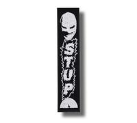 JJTEXTIX Écusson brodé thermocollant Noir ronde Taille unique 10 cm Patch brodé