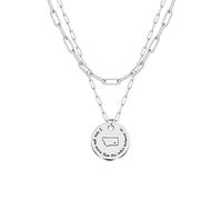 JJTZX Collier ras du cou avec pendentif en forme de carte d'État américain « I Love You More Than The Miles Between Us », Acier inoxydable, Pas de gemme