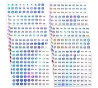 JJUNW Gommettes Numérotées 1 à 1000, étiquettes autocollantes rondes et étanches, stickers numérotés pour le tri, l'organisation et le codage des stocks (10 mm)