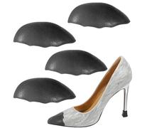JJUNW Lot de 2 paires d'inserts d'orteils pour chaussures trop grandes, pour rendre les chaussures plus petites, rembourrage pour chaussures adaptées aux hommes et aux femmes (noir)
