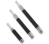 JJUNW Lot de 3 porte-embouts magnétiques 1/4" 80/120/140 mm - Porte-embout magnétique - Rallonge hexagonale - Pour perceuses, visseuses à percussion
