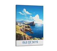 JJUPUV Impression sur toile vintage Isle of Skye Scotland - Décoration murale d'intérieur - 60 x 90 cm