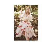 JJUPUV Margot Robbie - Impression sur toile de peintures sur toile de grands acteurs - Décoration murale pour chambre à coucher et salon - 60 x 90 cm