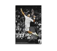 JJUPUV Poster sur toile Roger Federer - Décoration murale moderne pour chambre à coucher - 40 x 60 cm