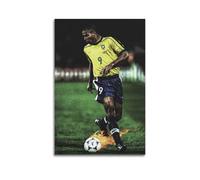 JJUPUV Ronaldo Nazário World Legend Star Poster sur toile Décoration murale moderne pour chambre à coucher 30 x 45 cm