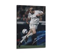 JJUPUV Zinedine Zidane Poster d'action classique sur toile pour décoration d'intérieur, chambre à coucher 40 x 60 cm