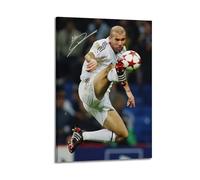 JJUPUV Zinedine Zidane Poster sur toile avec points forts du jeu Décoration murale Décoration moderne 20 x 30 cm