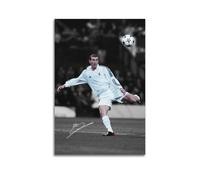 JJUPUV Zinedine Zidane Soccer Star Poster Art Peinture sur toile Décoration murale Photo Décoration d'intérieur moderne 30 x 45 cm