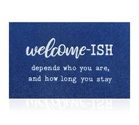 JJUUYOU Welcome Mat Paillasson d'entrée Discret pour intérieur et extérieur, antidérapant, Absorbant, résistant à la saleté, pour entrée, terrasse