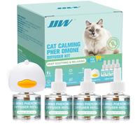JJW Diffuseur Apaisant pour Chats, 5-en-1 Phéromones pour Chats, Diffuseur Apaisant (C)