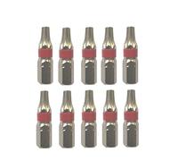 jjw-germany 4250980601391-Germany Profi Lot de 10 embouts Torx TR 15 x 25 avec trou mm en acier spécial Anti Chocs, nickelé