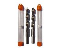 jjw-germany Lot de 2 forets à bois hélicoïdaux HSS-G de précision - Diamètre : 13 mm - Avec pointe de centrage - Tige : 10 mm