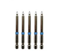 Jjw-germany Lot de 5 embouts cruciformes professionnels Phillips PH 0 x 75 mm en acier spécial résistant aux chocs nickelé