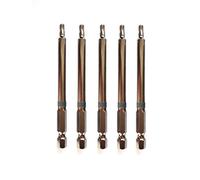 jjw-germany Lot de 5 professionnel Embouts Torx T 25 x 90 mm long en acier spécial résistant aux chocs, nickelé