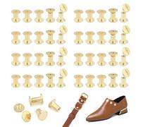 JJWNMLL 85 ensembles de Chicago vis M5*8mm, rivets Chicago vis de fixation,kit de réparation de remplacement de rivets métalliques,collier, bagages,portefeuille,chien plomb,sac à dos,ceinture-or