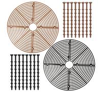 JJWUYUE 2 Pack Grille de Pot de Fleur, 30cm Protection de Pot de Fleur, Couvercle de Pot de Fleur, Grille de Protection pour Plantes, Grille de Pot de Fleur pour Pots de Fleurs