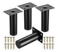 JJWUYUE 4 Pcs Pieds de Meubles, 10cm Pieds de Meubles Réglables, Pieds d'Armoire, Pieds de Canapé, Pieds de Table, Pieds de Support de Remplacement, Pieds d'Armoire