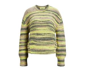 JJXX A/S Jxsimone Crew Neck Knit Noos Pull en Tricot, Limeade/Stripes:/3 Multi Space Dye, M Femme