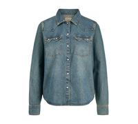 JACK & JONES Jxjules Ls Denim DNM Ln T-Shirt, Denim Bleu médium, S