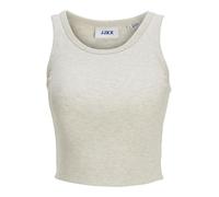 Jack & Jones Jxfallon STR SL Rib Top JRS Noos Haut, Oatmeal/détails : mélange, S Femmes