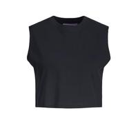 JJXX JXALVIRA SL Slim Crop Every Tee Top, Noir, XL Femme