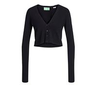 JJXX Jack & Jones JXISABEL LS Soft Cropped Cardigan Knit, Noir, XS Femme