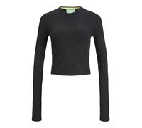 JJXX Jack & Jones JXVALENTINA LS Soft Cropped CN Knit Sweater, Noir, L Femme