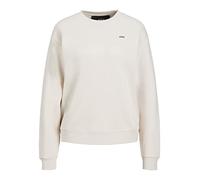 JJXX Jxabbie Ls Rel Every Brush Crew Noos Maillot de survêtement, Moonbeam/Print : Logo Noir, L Femme