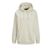 JJXX Jxabbie RLX Ls Every Hood SWT Noos Sweatshirt à Capuche, Moonbeam/imprimé : Logo Noir, M Femme