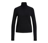 JJXX Jxada Comfy Roll Neck Knit T-Shirt Manches Longues, Noir/détail :/Fog, M Femme