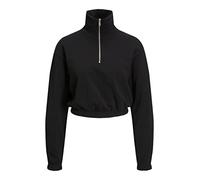 JJXX JXALFA REG Every Short Half Zip Maillot de survêtement, Noir, XS Femme